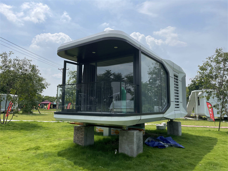 Senior-Friendly Space-Efficient Pod Houses providers with reclaimed wood from Morocco